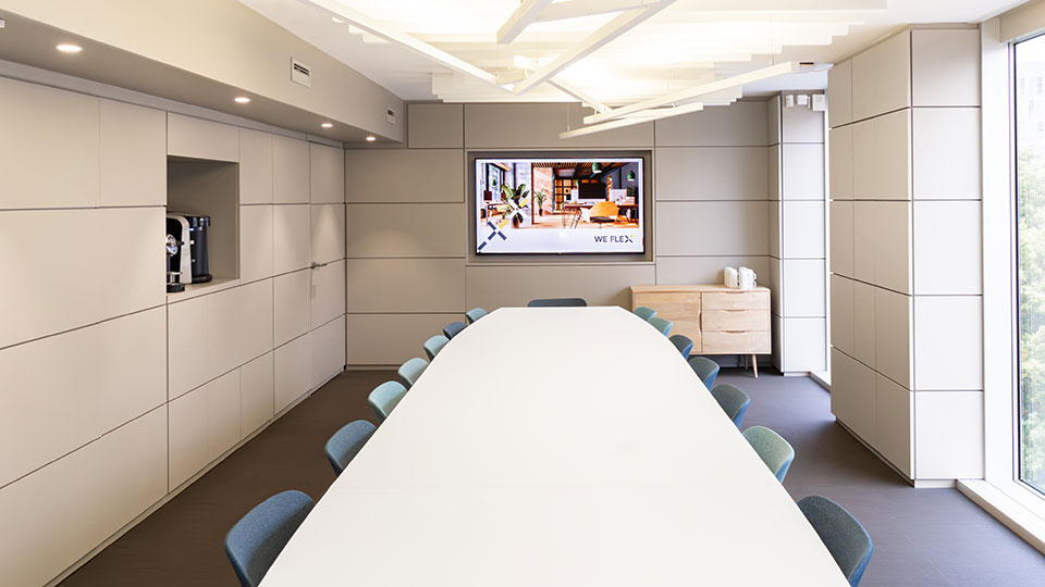 Centre d'affaires We Flex - Espace de travail avec salle de réunion - Groupe Lamotte