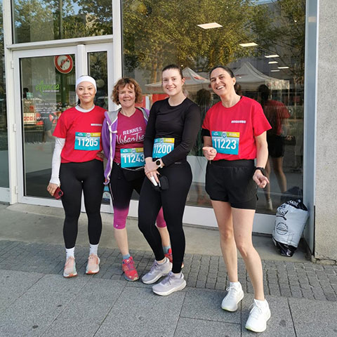 Rennes Urban Trail 2025 - Coureurs avant le départ du 7k - Lamotte