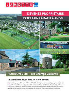 Terrain à construire - Horizon Vert - Les Champs Vaillants à Andel (22) - Plaquette commerciale - Lamotte