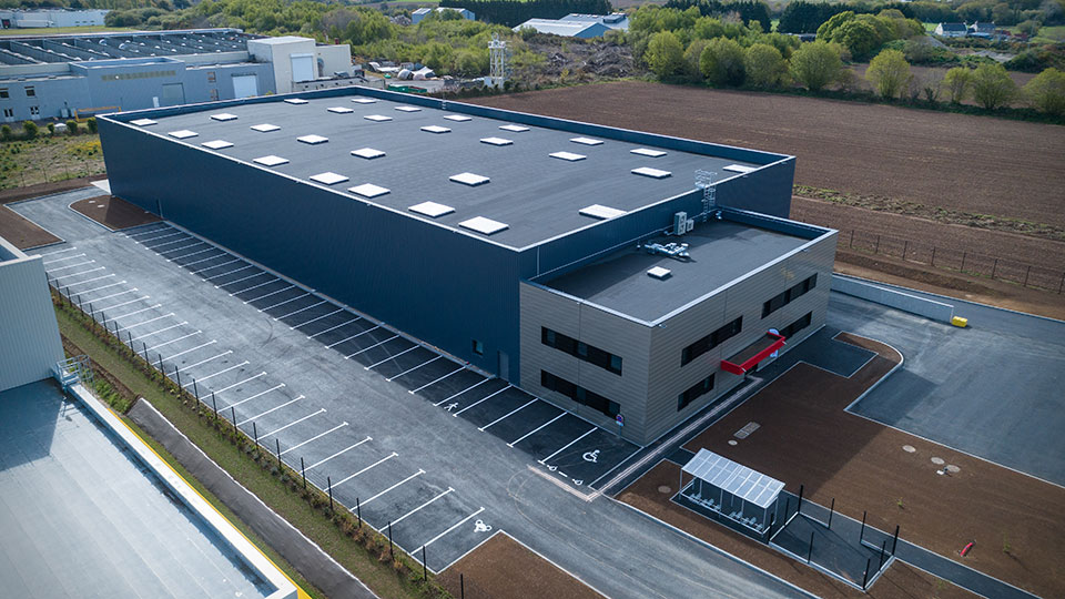 Référence - Spie à Morlaix / Saint-Martin-des-Champs (29) - Bâtiment vu de l'extérieur - Corétech / Groupe Lamotte