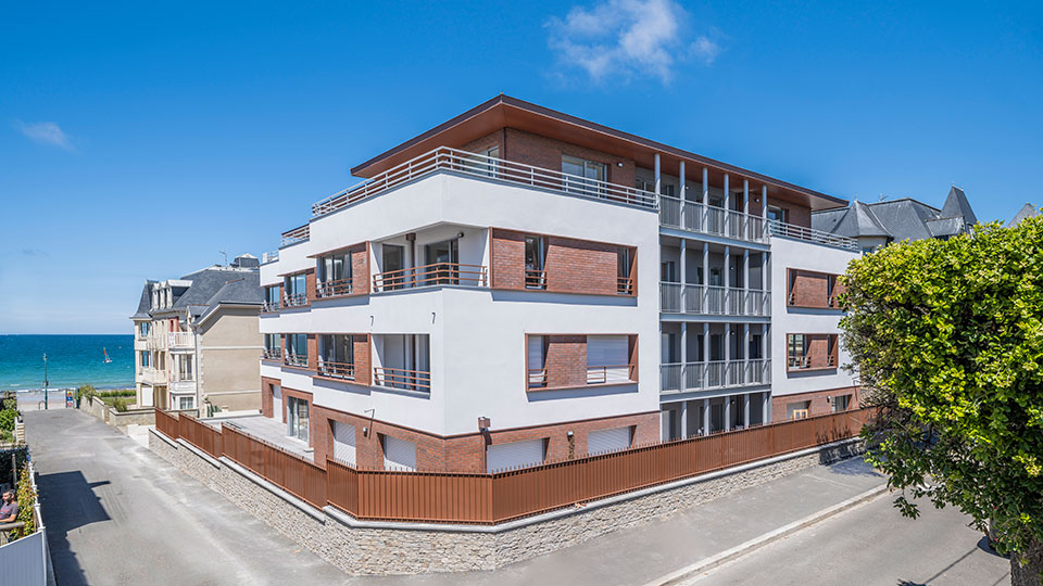 Programme immobilier neuf Villa Amabilis à Saint-Malo - Vue d'angle - Sacib - Groupe Lamotte