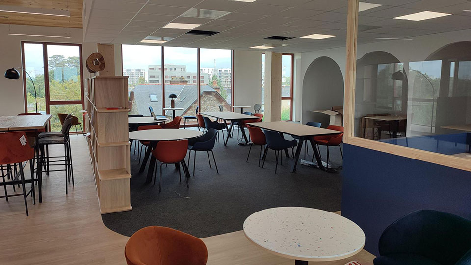 Centre d'affaires We Flex Rennes - Lounge - Groupe Lamotte