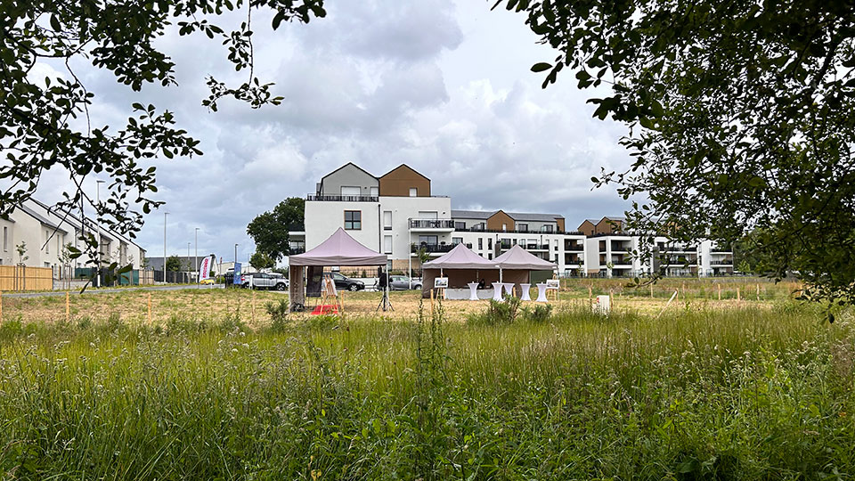 Inauguration du programme Vannes Village - Vue des appartements neufs - Lamotte