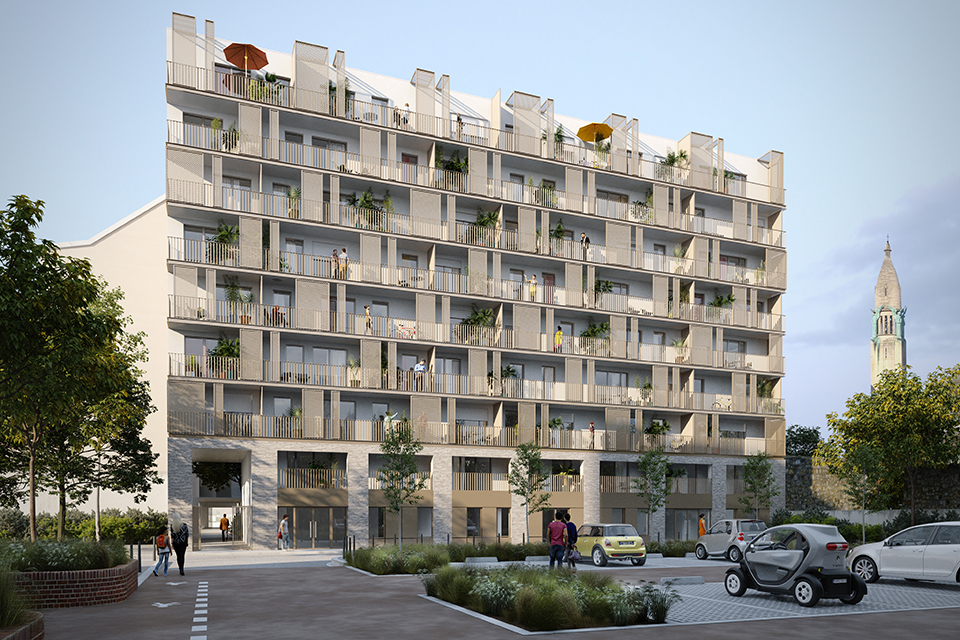 Développement en Ile-de-France - Programme immobilier neuf - Le Sand / L'Atriode à Gentilly (94) - Lamotte
