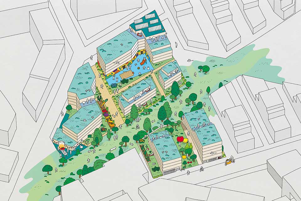 Programme immobilier neuf La Forêt des Groues (92) - Illustration - Lamotte
