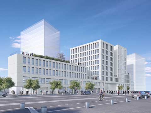 Exposition au SIMI 2018 - Programme immobilier tertiaire Le Vendôme à Nantes (44) - Lamotte