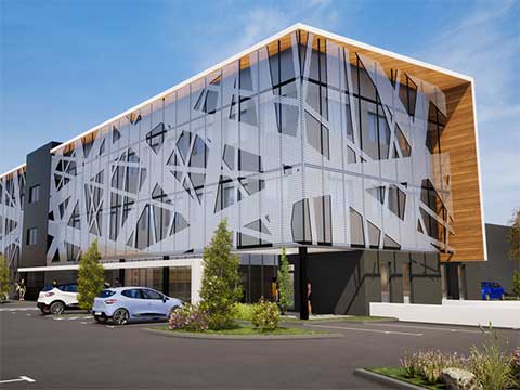 Exposition au SIMI 2018 - Programme immobilier tertiaire GRDF à Pacé (35) - Lamotte