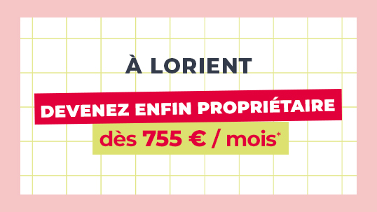 À Lorient (56), devenez propriétaire dès 755 € par mois