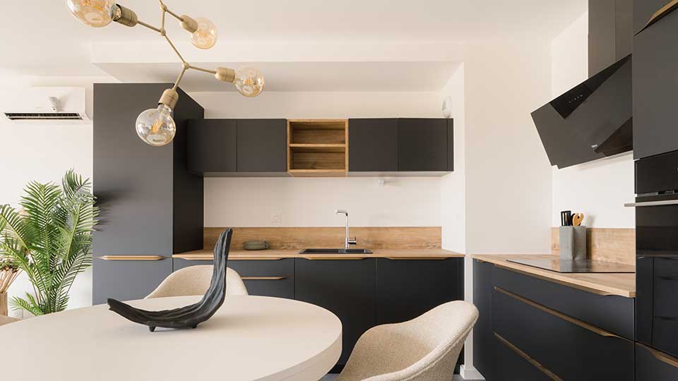 Programme immobilier neuf - Villas Andromède à Artigues-près-Bordeaux (33) - Cuisine - Lamotte