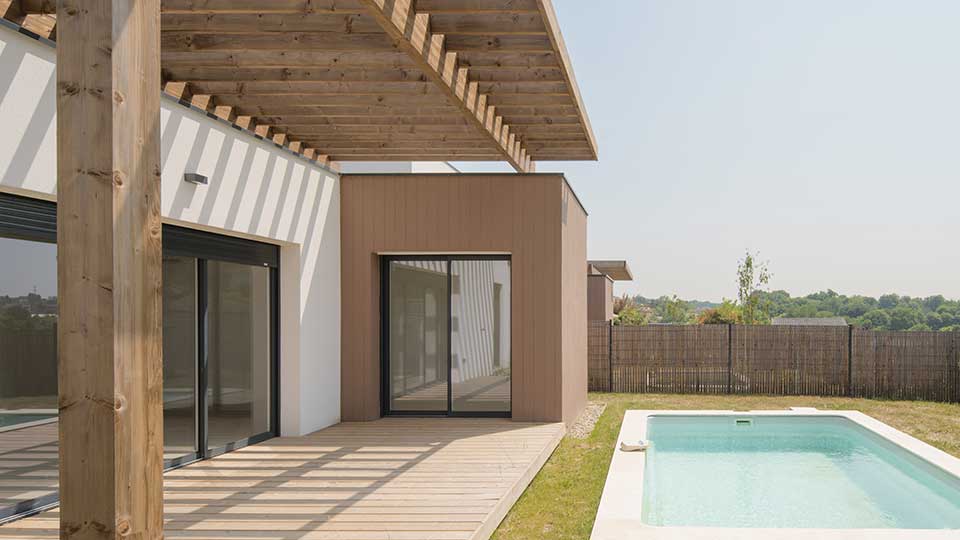 Programme immobilier neuf - Villas Andromède à Artigues-près-Bordeaux (33) - Piscine - Lamotte