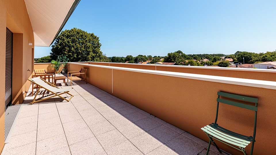 Programme immobilier neuf - Villa Eugénie à Biscarrosse (40) - Balcon - Lamotte