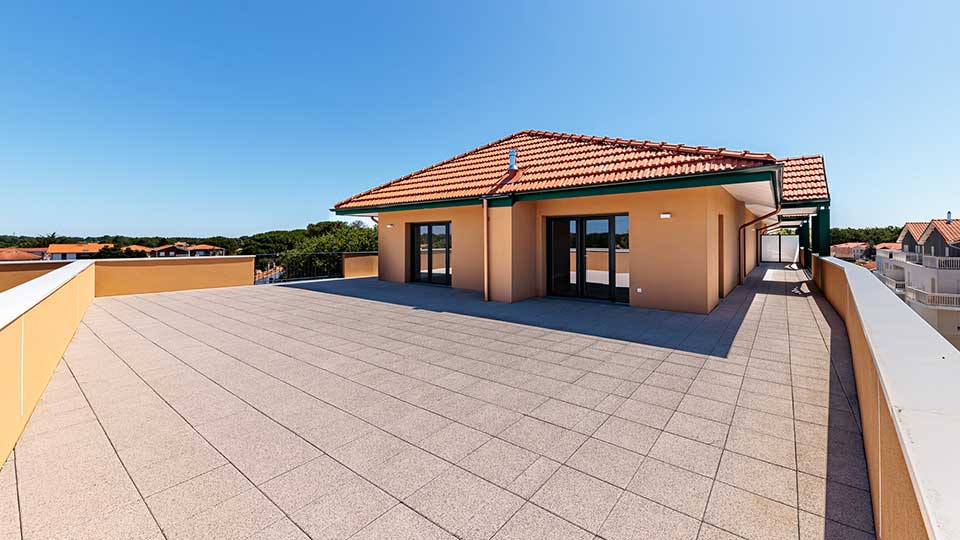 Programme immobilier neuf - Villa Eugénie à Biscarrosse (40) - Terrasse - Lamotte