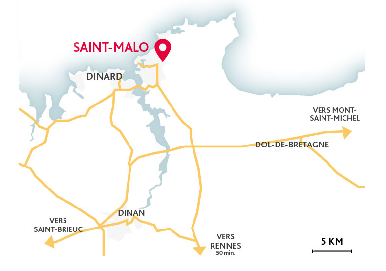 Programme immobilier neuf - Ty Lodge à Saint-Malo (35) - Plan de situation - Lamotte