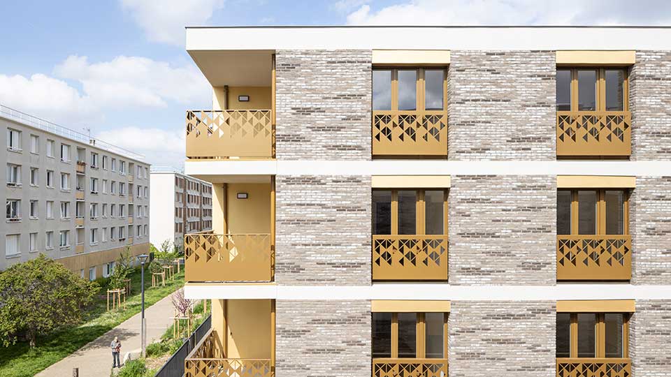 Référence - Programme immobilier neuf Tangram à Romainville (93) - Façade - Groupe Lamotte