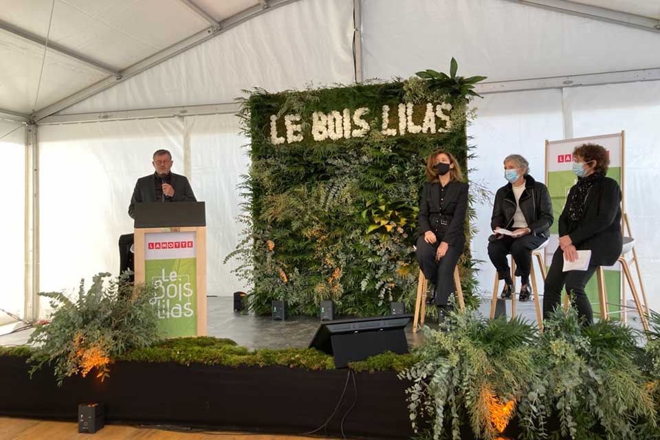 Programme immobilier tertiaire - Le Bois Lilas à Rennes (35) - Discours lors de la pose de première poutre - Lamotte