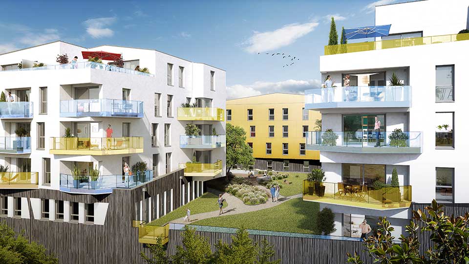 Programme immobilier neuf - Nouveau Monde à Brest (29) - Lamotte