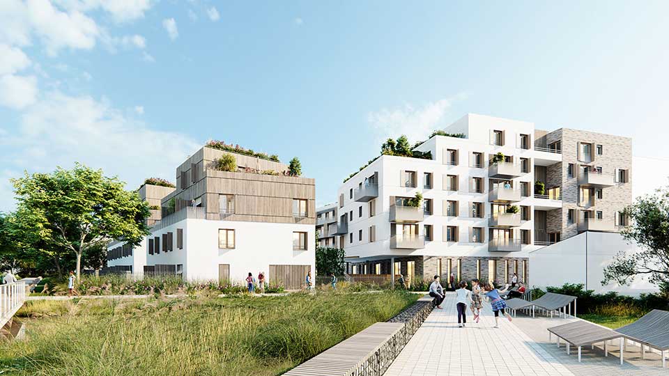 Programme immobilier neuf - La Forêt des Groues à Nanterre (92) - Lamotte
