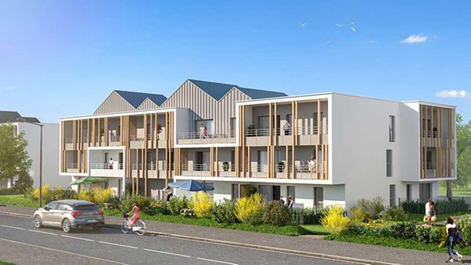 Programme immobilier neuf - Le Domaine des Salicornes à Plouzané (29) - Construction - Lamotte