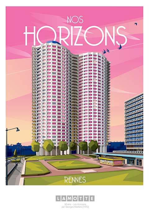 Programme immobilier neuf - Les Horizons à Rennes (35) - Affiche La Loutre - Lamotte