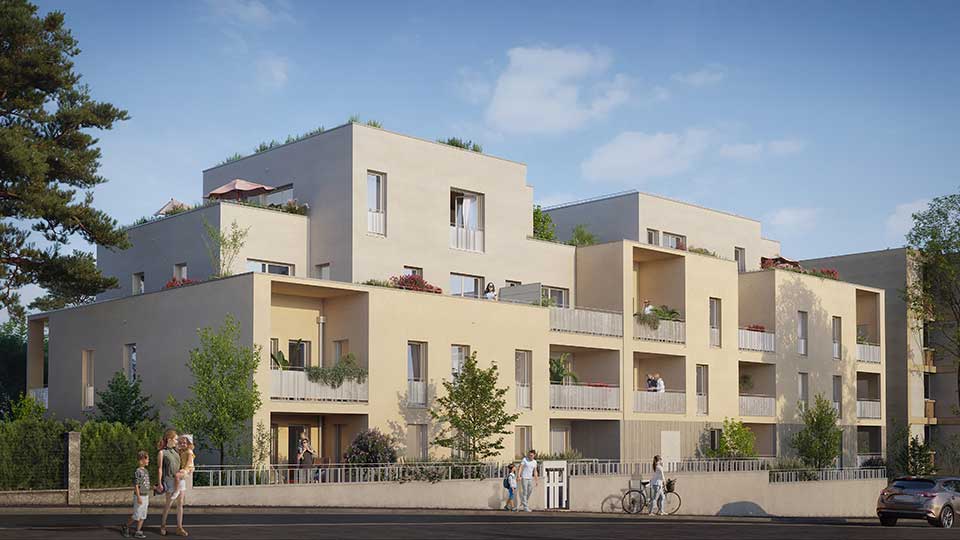 Programme immobilier neuf - Esprit Crépieux à Rillieux-la-Pape (69) - Lamotte