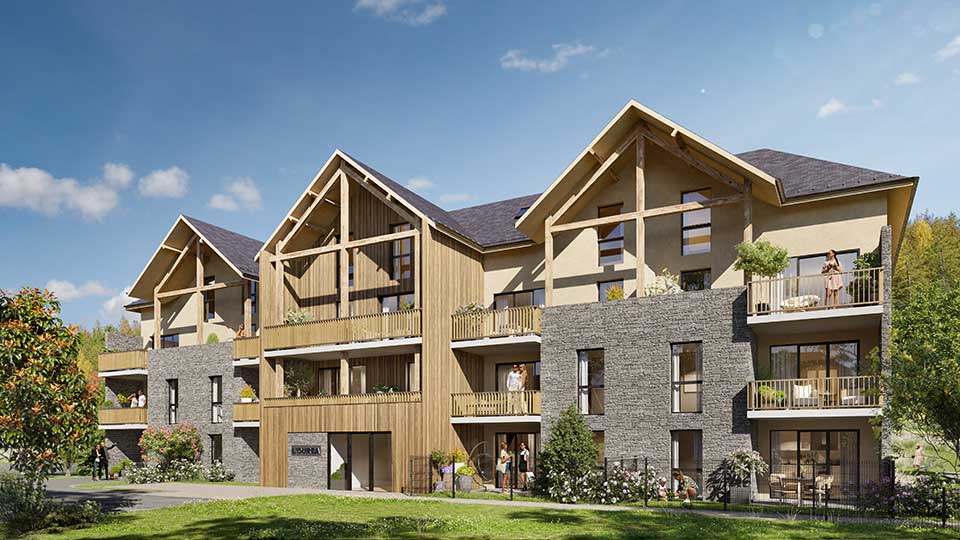 Immobilier de montagne - Programme dans les Pyrénées - Vue été