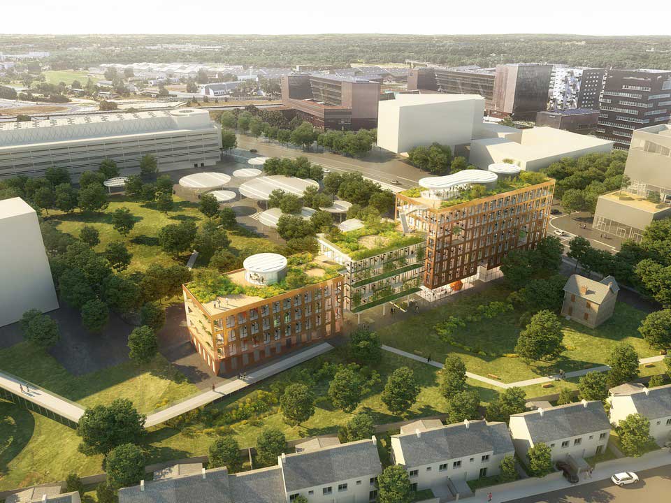 Programme immobilier tertiaire - Le Bois Lilas à Rennes (35) - Lamotte