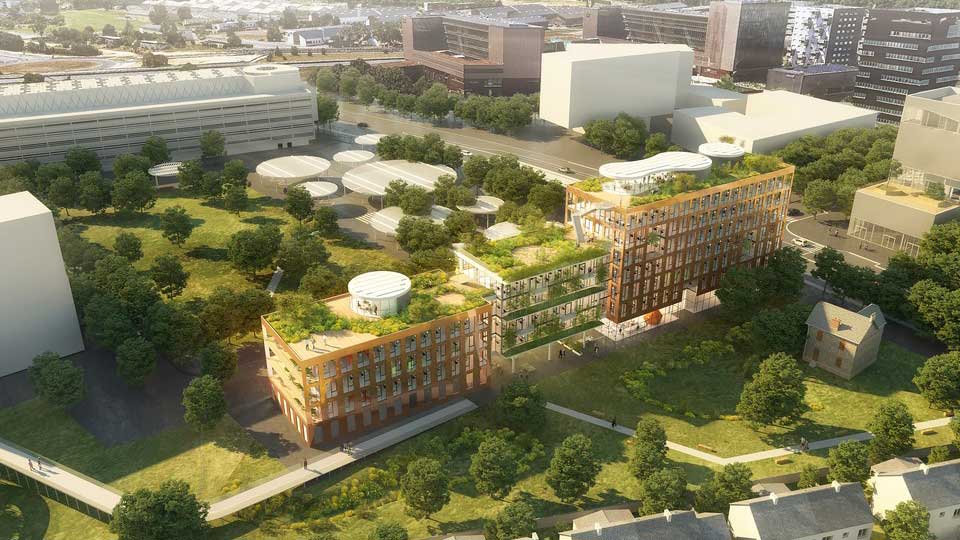 Programme immobilier tertiaire - Le Bois Lilas à Rennes (35) - Lamotte