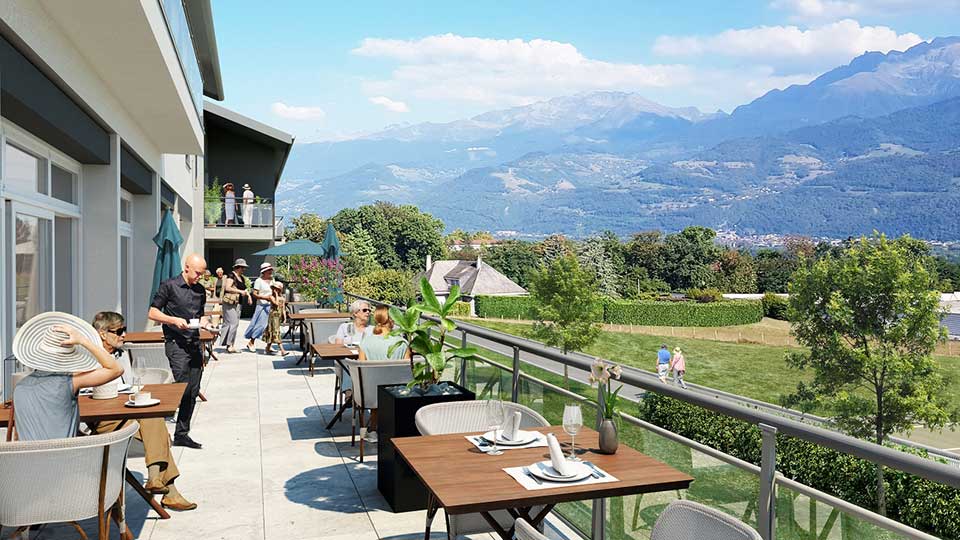 Résidence services seniors - Les Terrasses de Belledonne à Biviers (38) - Lamotte