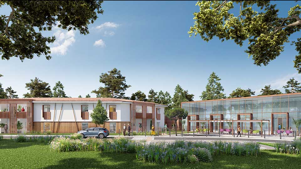 Programme immobilier neuf - Le Domaine de Villepreux à Saint-Aubin-de-Médoc (33) - Lamotte