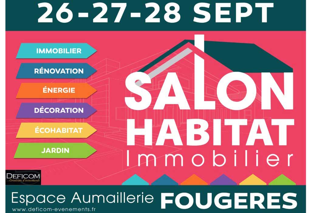 Salon Habitat Immobilier 2025 à Fougères (Ille-et-Vilaine) - Affiche - Lamotte Aménageur Lotisseur