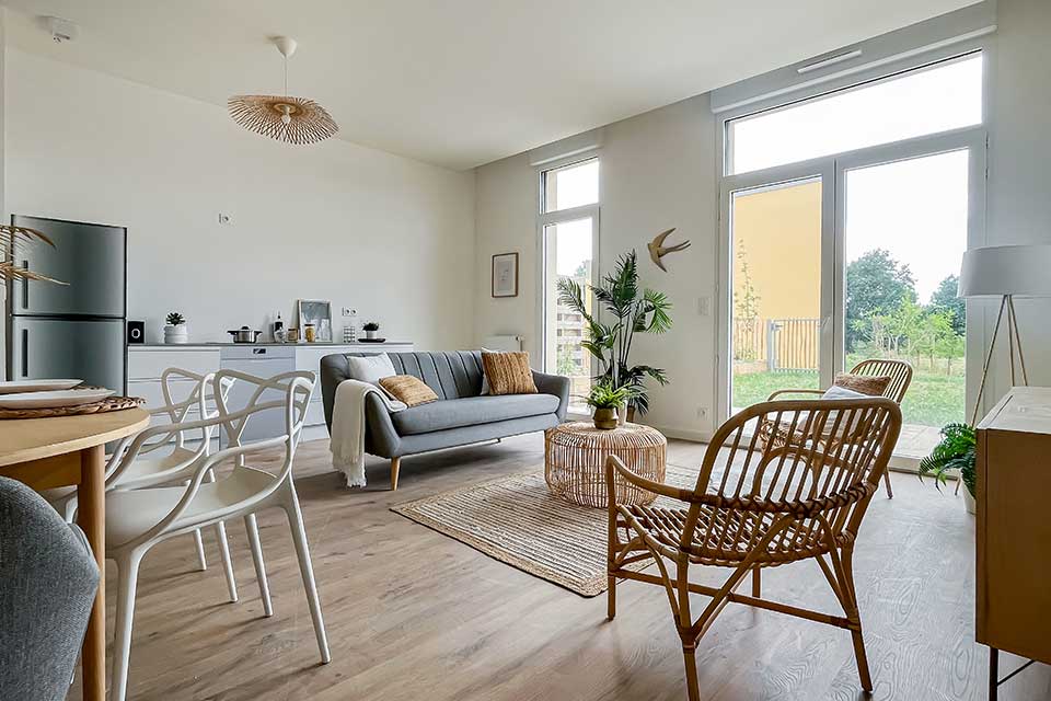 Programme immobilier neuf Les Clairières Boisées à Chantepie (35) - Appartement témoin - Lamotte