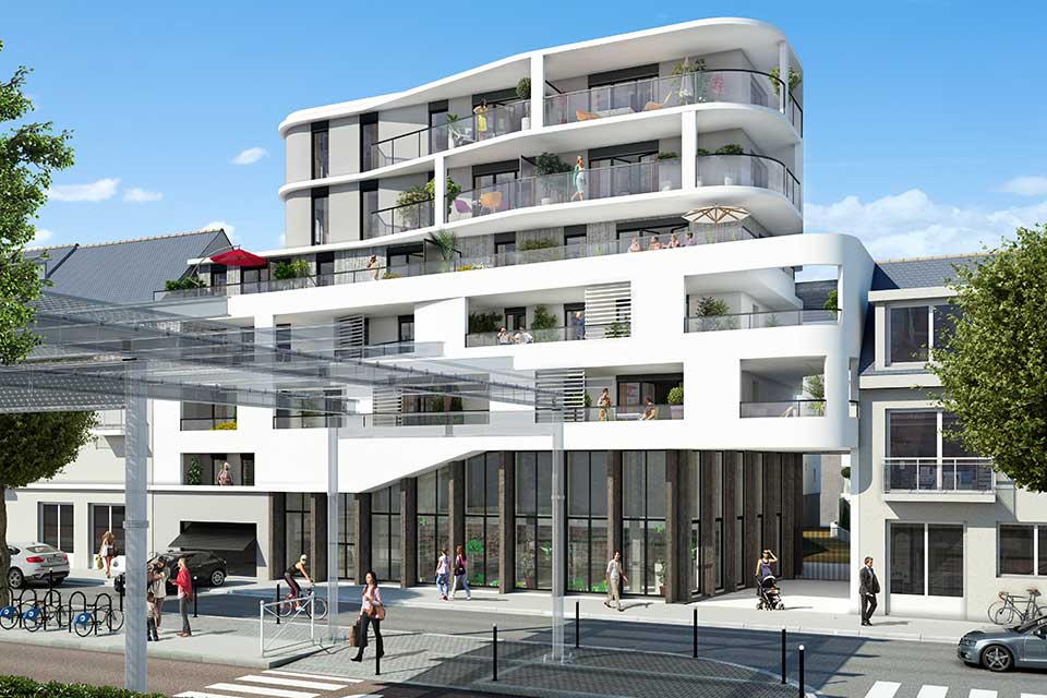 Programme immobilier neuf - Quai Chazelles à Lorient (56) - Lamotte