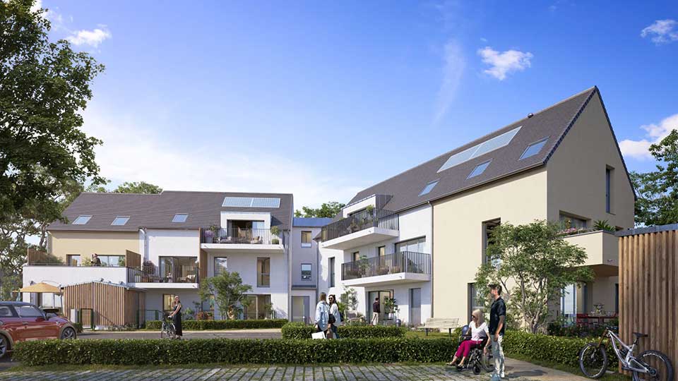 Lotissement Les Allées de la Loirie à Brécé (35) - Perspective - Lamotte Aménageur Lotisseur