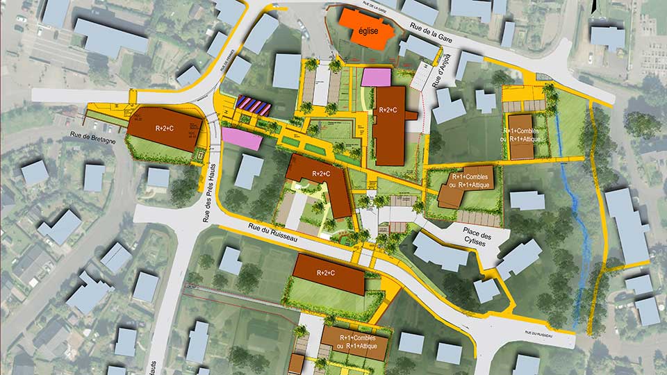 Lotissement Les Allées de la Loirie à Brécé (35) - Plan de masse - Lamotte Aménageur Lotisseur