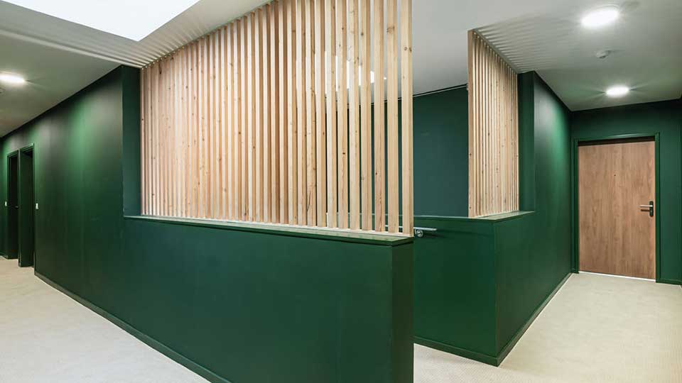 Programme immobilier neuf - Augusta à Eysines (33) - Couloir à l'étage - Lamotte