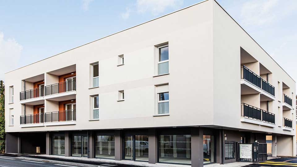 Programme immobilier neuf - Augusta à Eysines (33) - Façade côté rue - Lamotte