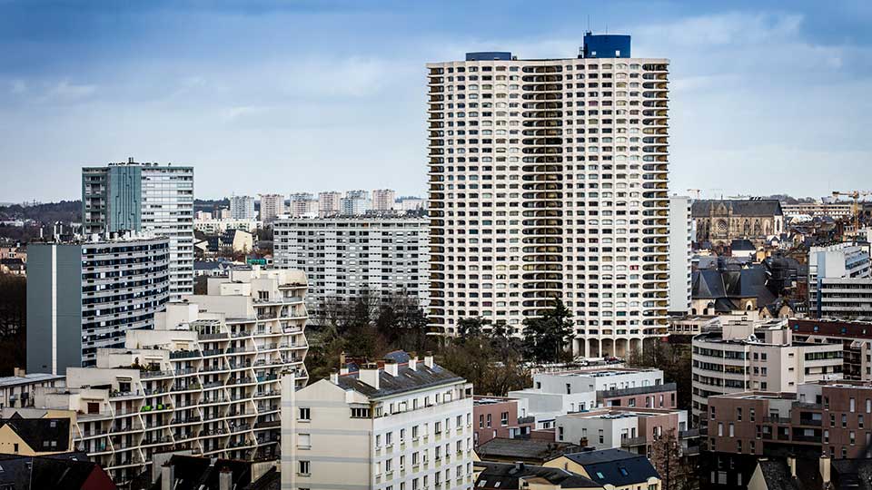 Programme immobilier neuf - Les Horizons à Rennes (35) - Basilique en arrière-plan - Lamotte
