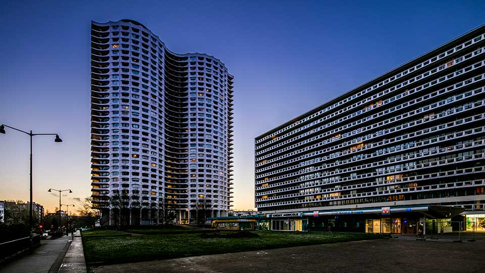 Programme immobilier neuf - Les Horizons à Rennes (35) - Vue au crépuscule - Lamotte