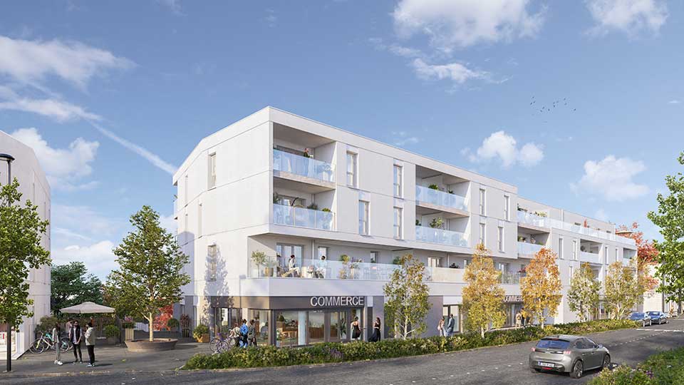 Programme immobilier tertiaire - Trait d'Union à Châteaubriant (Loire-Atlantique) - Lamotte