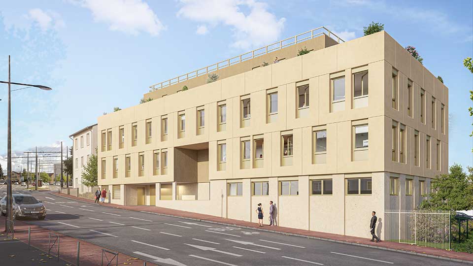 Programme immobilier tertiaire France Travail à Limoges (87) - Lamotte