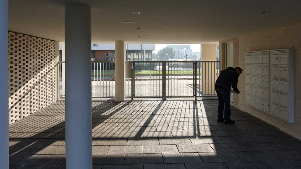 Programme immobilier neuf - Horizon Park à Angers (49) - Entrée extérieure - Lamotte