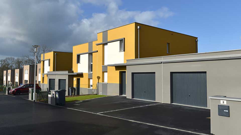 Programme immobilier neuf - Les Cinq Iles à Betton (35) - Vue de la rue - Lamotte