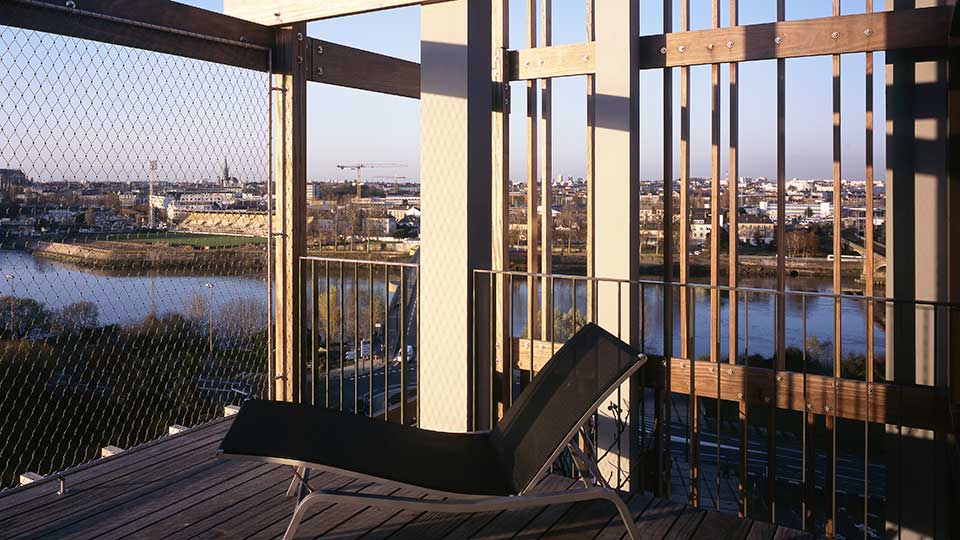 Programme immobilier neuf - Arboréa à Nantes (44) - Vue sur la Loire - Lamotte