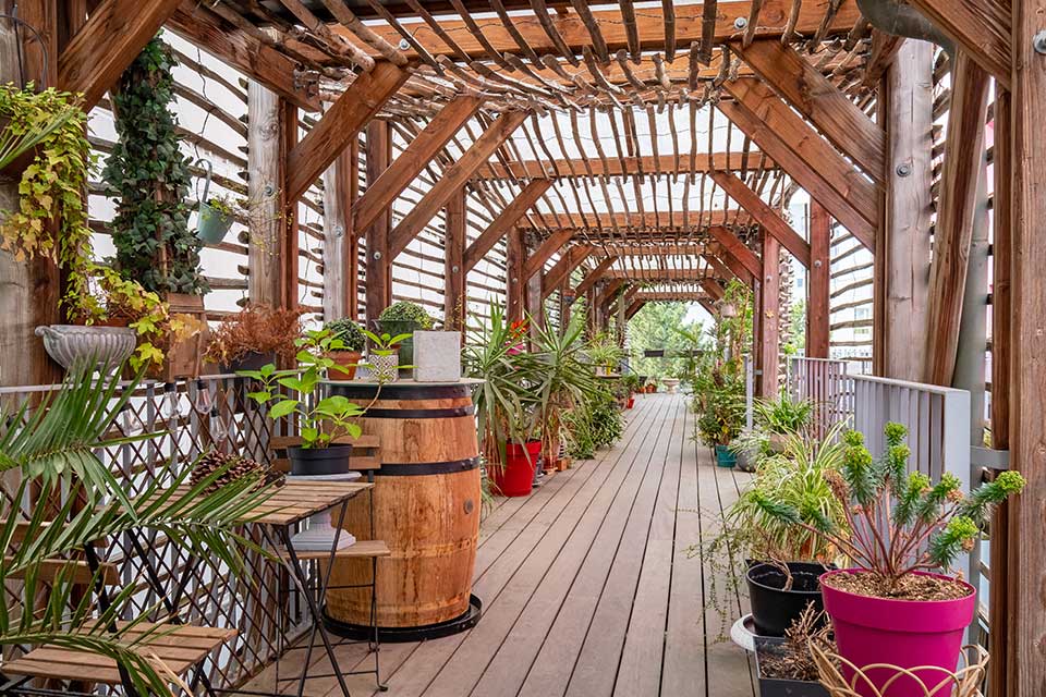 Programme immobilier neuf - Playtime à Nantes (44) - Allée végétalisée - Lamotte