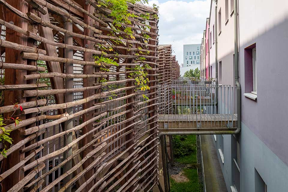 Programme immobilier neuf - Playtime à Nantes (44) - Pont végétalisé - Lamotte