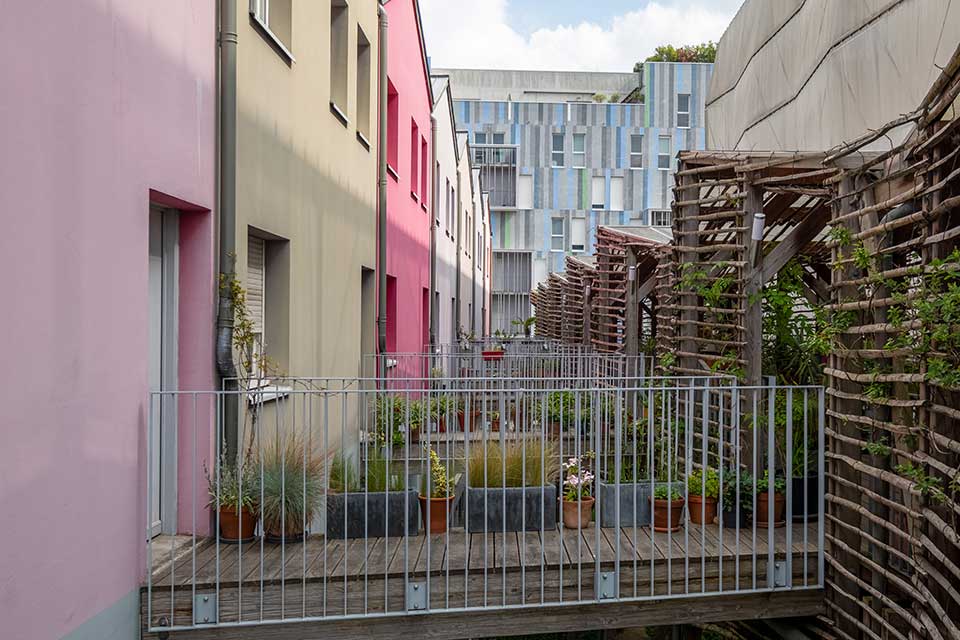 Programme immobilier neuf - Playtime à Nantes (44) - Corridor végétalisé - Lamotte