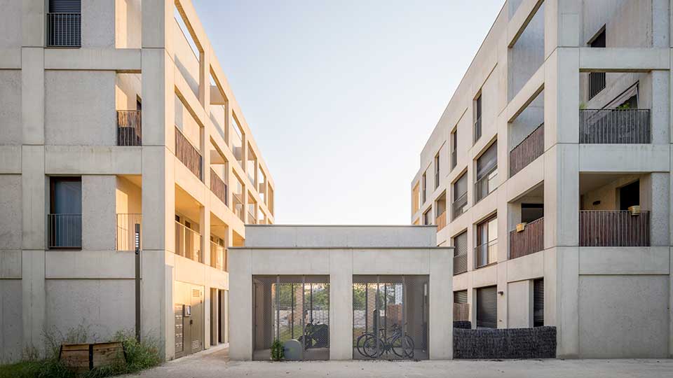 Programme immobilier neuf - Petit Bruges à Bruges (33) - Bâtiment Itia - Local vélos - Lamotte