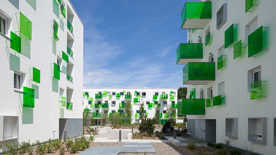 Programme immobilier neuf - Les Opalines à Rennes (35) - Balcons - Lamotte