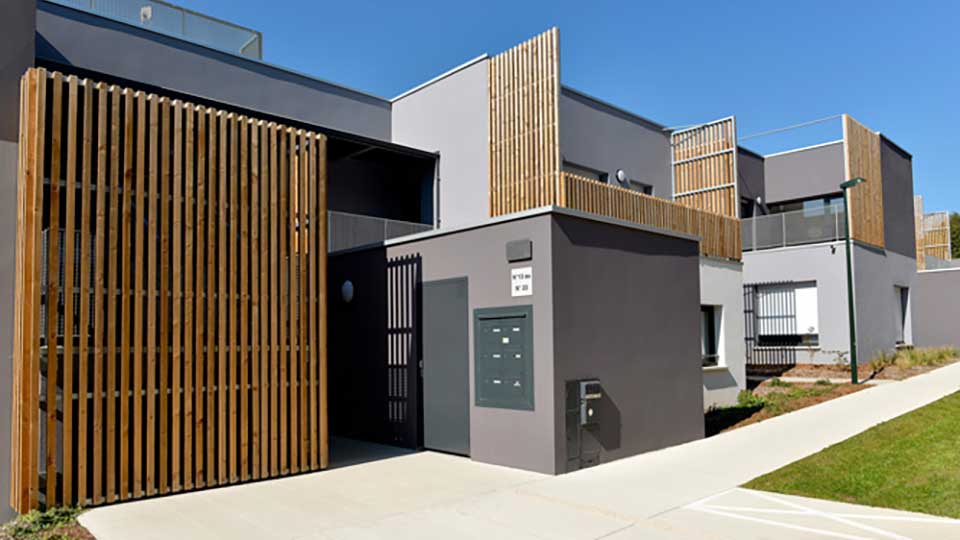 Programme immobilier neuf - Villas Méliès au Rheu (35) - zoom architectural - Lamotte