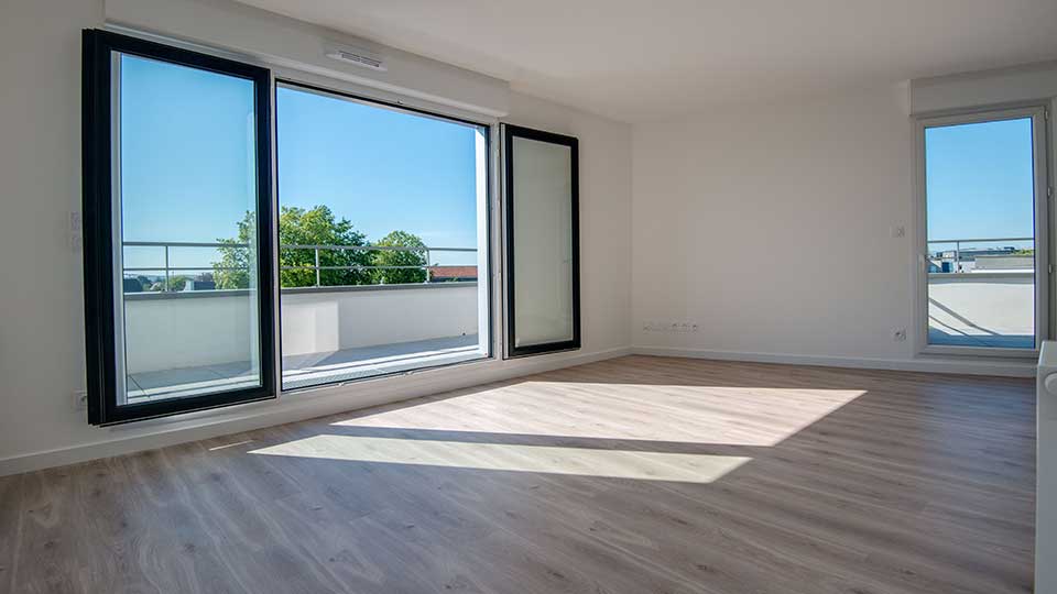 Programme immobilier neuf - Coeur Village à Saint-Herblain (44) - Intérieur d'un appartement - Lamotte